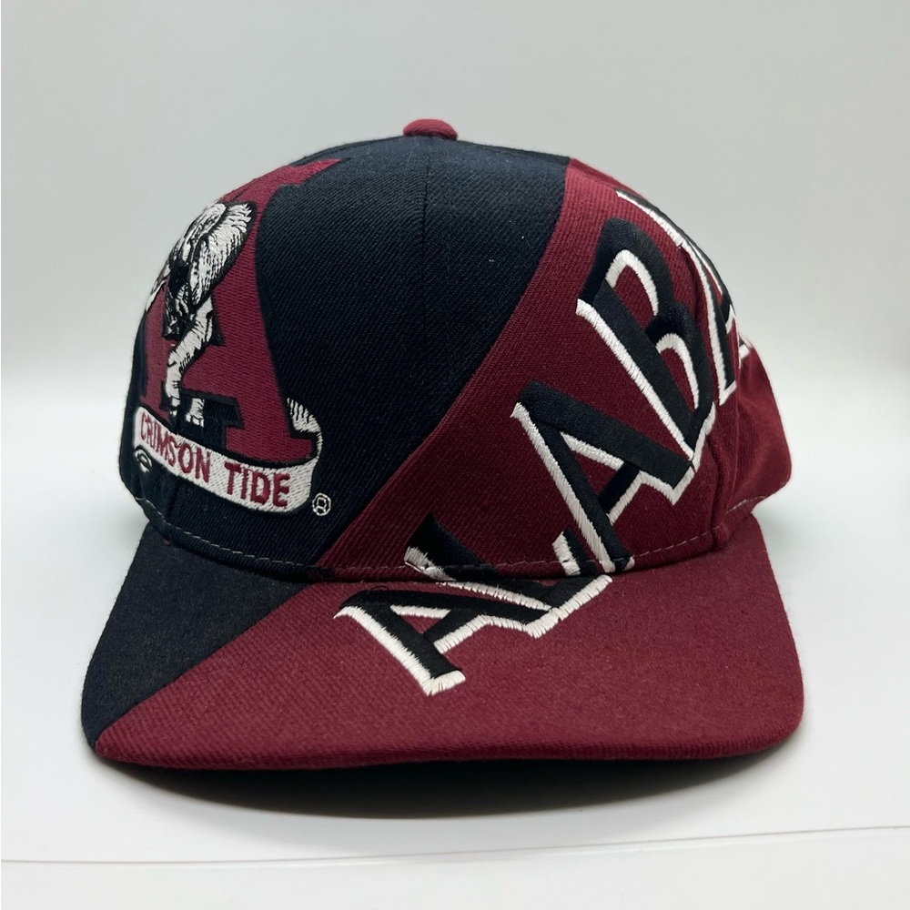 Vintage Rare Alabama Crimson Tide Big Logo SnapBack 90s Hat